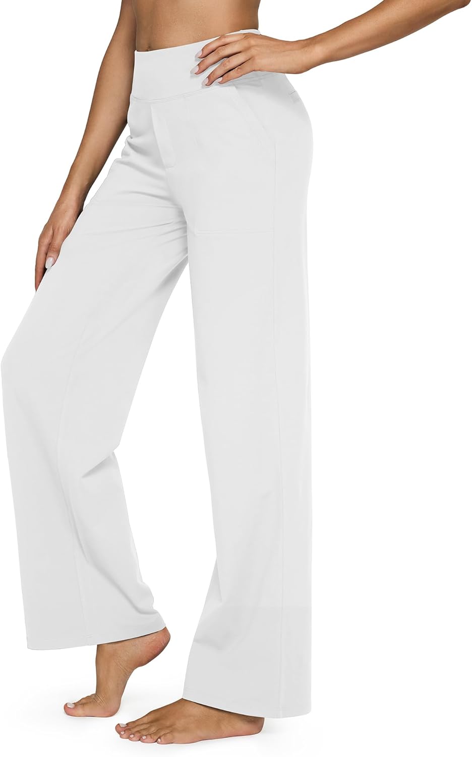 G4Free EverGoing Yoga Pants Women Wide Leg Pants with Pockets High Waist Stretch Dress Casual Sweatpants Petite/Regular/Tall