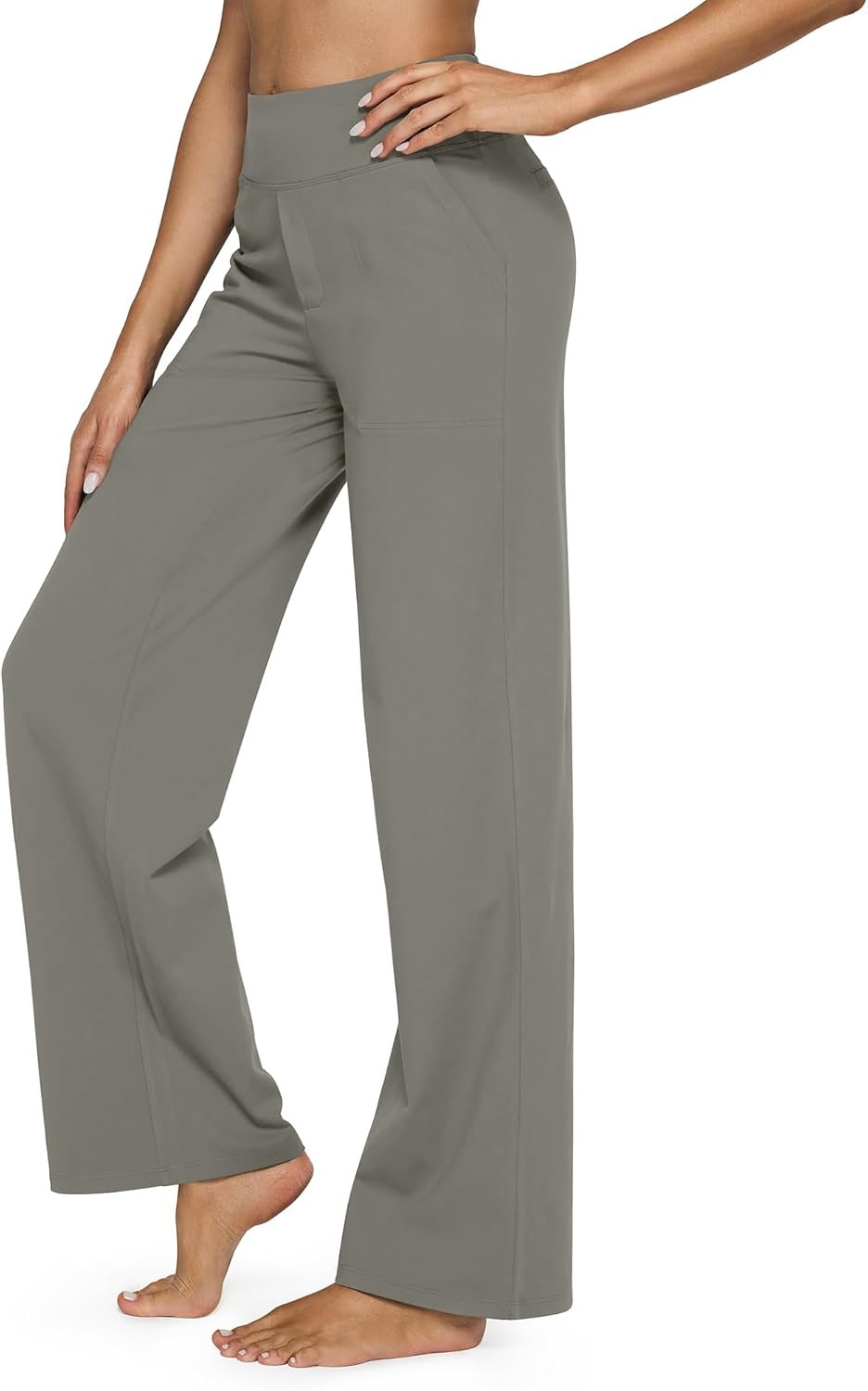 G4Free EverGoing Yoga Pants Women Wide Leg Pants with Pockets High Waist Stretch Dress Casual Sweatpants Petite/Regular/Tall