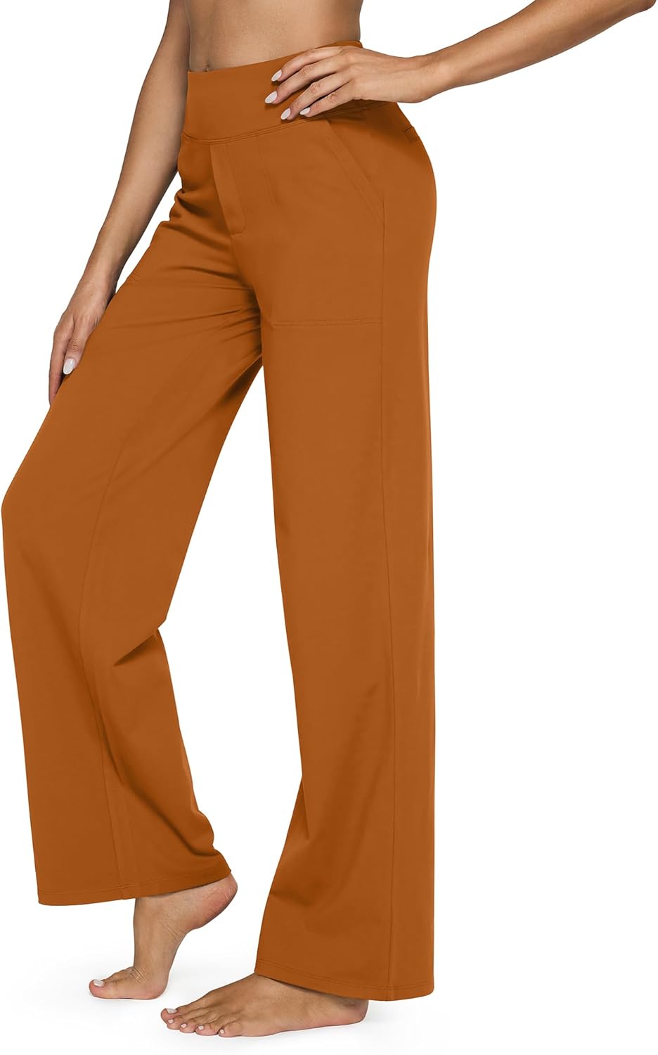 G4Free EverGoing Yoga Pants Women Wide Leg Pants with Pockets High Waist Stretch Dress Casual Sweatpants Petite/Regular/Tall