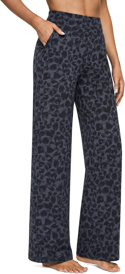 G4Free EverGoing Yoga Pants Women Wide Leg Pants with Pockets High Waist Stretch Dress Casual Sweatpants Petite/Regular/Tall